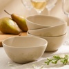 image:imageBloomhouse  2 Time Oprahs Favorite Things  Made in Portugal Hand Painted Dinnerware Set  Porto Petals 12 Piece Service for 4 Floral Plates and Bowls Set  Green OrchidLilly Cream Cereal Bowls