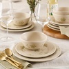 image:imageBloomhouse  2 Time Oprahs Favorite Things  Made in Portugal Hand Painted Dinnerware Set  Porto Petals 12 Piece Service for 4 Floral Plates and Bowls Set  Green OrchidGreen Orchid 12pc Dinnerware