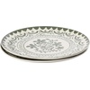 image:imageBloomhouse  2Time Oprahs Favorite Things  Valencia Flor 2 Piece 13 Serving Platter Set Stoneware Platters Mediterranean Floral Decal Design Microwave amp Dishwasher Safe Fern GreenFern Green 2pc Serving Platter Set