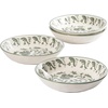 image:imageBloomhouse  2Time Oprahs Favorite Things  Valencia Flor 4 Piece 6 Cereal Bowl Set Stoneware Bowls Mediterranean Floral Decal Design Microwave amp Dishwasher Safe Iris BlueFern Green 4pc Dinner Bowl Set