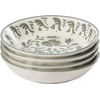 image:imageBloomhouse  2Time Oprahs Favorite Things  Valencia Flor 4 Piece 6 Cereal Bowl Set Stoneware Bowls Mediterranean Floral Decal Design Microwave amp Dishwasher Safe Iris BlueFern Green 4pc Dinner Bowl Set