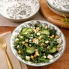 image:imageBloomhouse  2Time Oprahs Favorite Things  Valencia Flor 4 Piece 6 Cereal Bowl Set Stoneware Bowls Mediterranean Floral Decal Design Microwave amp Dishwasher Safe Iris BlueFern Green 4pc Dinner Bowl Set