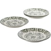 image:imageBloomhouse  2Time Oprahs Favorite Things  Valencia Flor 4 Piece Dessert amp Salad Plate Set 875 Stoneware Plates Mediterranean Floral Decal Design Microwave amp Dishwasher Safe Iris BlueFern Green 4pc Salad Plate Set