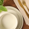 image:imageGibson Elite AvantGarde 12 Piece Stoneware Dinnerware Set for 4 Chateau Grey Plates and Bowls Set with Reactive Glaze Includes Dinner Plates Salad Plates and BowlsLinen White AvantGarde