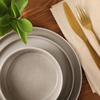 image:imageGibson Elite AvantGarde 12 Piece Stoneware Dinnerware Set for 4 Chateau Grey Plates and Bowls Set with Reactive Glaze Includes Dinner Plates Salad Plates and BowlsChateau Grey AvantGarde