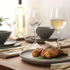 image:imageGibson Elite AvantGarde 12 Piece Stoneware Dinnerware Set for 4 Chateau Grey Plates and Bowls Set with Reactive Glaze Includes Dinner Plates Salad Plates and BowlsSlate Grey Coastal Forest