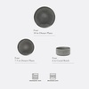 image:imageGibson Elite AvantGarde 12 Piece Stoneware Dinnerware Set for 4 Chateau Grey Plates and Bowls Set with Reactive Glaze Includes Dinner Plates Salad Plates and BowlsBlack Solana