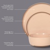 image:imageGibson Elite AvantGarde 12 Piece Stoneware Dinnerware Set for 4 Chateau Grey Plates and Bowls Set with Reactive Glaze Includes Dinner Plates Salad Plates and BowlsPeach Northrock