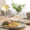 image:imageGibson Elite AvantGarde 12 Piece Stoneware Dinnerware Set for 4 Chateau Grey Plates and Bowls Set with Reactive Glaze Includes Dinner Plates Salad Plates and BowlsGrey Moonstone