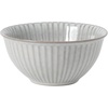 image:imageGibson Elite Bistro Linea Cereal Bowls Set of 4 6Inch Stoneware Soup Bowls Cream White Reactive Glaze Ribbed Bowl SetGray 6 Bistro Linea