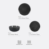 image:imageGibson Elite Island Bay 12Piece New Bone China Dinnerware Set Service for 4 Reactive Glaze Plates and Bowls Dishwasher and Microwave Safe Black and CreamTahoe Black