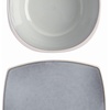 image:imageGibson Elite Island Bay 12Piece New Bone China Dinnerware Set Service for 4 Reactive Glaze Plates and Bowls Dishwasher and Microwave Safe Black and CreamLight Grey Soho Lounge