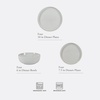 image:imageGibson Elite Island Bay 12Piece New Bone China Dinnerware Set Service for 4 Reactive Glaze Plates and Bowls Dishwasher and Microwave Safe Black and CreamTahoe Cream White