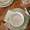 image:imageGibson Elite Island Bay 12Piece New Bone China Dinnerware Set Service for 4 Reactive Glaze Plates and Bowls Dishwasher and Microwave Safe Black and CreamCream  Green Island Bay