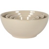 image:imageGibson Elite Maple Grove 4Piece Stoneware Nesting Bowl Set 9 7 55 and 44 Reactive Glaze Mixing and Serving Bowls Dishwasher and Microwave Safe GrayGray