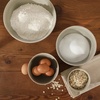 image:imageGibson Elite Maple Grove 4Piece Stoneware Nesting Bowl Set 9 7 55 and 44 Reactive Glaze Mixing and Serving Bowls Dishwasher and Microwave Safe GrayLinen White
