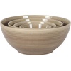 image:imageGibson Elite Maple Grove 4Piece Stoneware Nesting Bowl Set 9 7 55 and 44 Reactive Glaze Mixing and Serving Bowls Dishwasher and Microwave Safe GrayTaupe