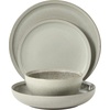 image:imageGibson Elite Oxford Blue Plates and Bowls Sets 16 Piece Stoneware Dinnerware Sets for 4 Two Tone Dishware Sets Dinner Plates Dessert Plates Bowls MugsAsh White Beckett
