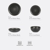 image:imageGibson Elite Oxford Blue Plates and Bowls Sets 16 Piece Stoneware Dinnerware Sets for 4 Two Tone Dishware Sets Dinner Plates Dessert Plates Bowls MugsBlack Beckett