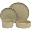 image:imageGibson Elite Oxford Blue Plates and Bowls Sets 16 Piece Stoneware Dinnerware Sets for 4 Two Tone Dishware Sets Dinner Plates Dessert Plates Bowls MugsGreen Tatum