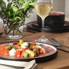 image:imageGibson Elite Soleil 12 Piece Echo Blue Stoneware Dinnerware Set for 4 Plates and Bowls Set with Dinner Plates Salad Plates and BowlsBrick Red Redrock Canyon