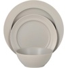 image:imageGibson Elite Soleil 12 Piece Echo Blue Stoneware Dinnerware Set for 4 Plates and Bowls Set with Dinner Plates Salad Plates and BowlsChateau Grey Soleil