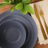 image:imageGibson Elite Soleil 12 Piece Echo Blue Stoneware Dinnerware Set for 4 Plates and Bowls Set with Dinner Plates Salad Plates and BowlsEcho Blue Soleil