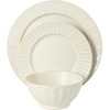 image:imageGibson Elite Soleil 12 Piece Echo Blue Stoneware Dinnerware Set for 4 Plates and Bowls Set with Dinner Plates Salad Plates and BowlsOffWhite Winchester Way