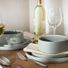 image:imageGibson Elite Soleil 12 Piece Echo Blue Stoneware Dinnerware Set for 4 Plates and Bowls Set with Dinner Plates Salad Plates and BowlsSage Green Redrock Canyon