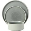 image:imageGibson Elite Soleil 12 Piece Echo Blue Stoneware Dinnerware Set for 4 Plates and Bowls Set with Dinner Plates Salad Plates and BowlsSage Green Redrock Canyon