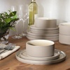 image:imageGibson Elite Soleil 12 Piece Echo Blue Stoneware Dinnerware Set for 4 Plates and Bowls Set with Dinner Plates Salad Plates and BowlsTaupe Redrock Canyon