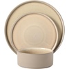image:imageGibson Elite Soleil 12 Piece Echo Blue Stoneware Dinnerware Set for 4 Plates and Bowls Set with Dinner Plates Salad Plates and BowlsTaupe Redrock Canyon