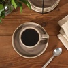 image:imageGibson Elite Sunrise Hills 9Piece Stackable Stoneware Cup and Saucer Set with Metal Rack 6 oz Service for 4 Dishwasher and Microwave Safe TaupeTaupe