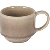 image:imageGibson Elite Sunrise Hills 9Piece Stackable Stoneware Cup and Saucer Set with Metal Rack 6 oz Service for 4 Dishwasher and Microwave Safe TaupeTaupe
