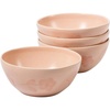 image:imageBloomhouse  2 Time Oprahs Favorite Things  Made in Portugal Hand Painted Dinnerware Set  Porto Petals 12 Piece Service for 4 Floral Plates and Bowls Set  Green OrchidBlush Pink Cereal Bowls