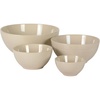 image:imageGibson Elite Maple Grove 4Piece Stoneware Nesting Bowl Set 9 7 55 and 44 Reactive Glaze Mixing and Serving Bowls Dishwasher and Microwave Safe GrayGray