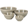 image:imageGibson Elite Maple Grove 4Piece Stoneware Nesting Bowl Set 9 7 55 and 44 Reactive Glaze Mixing and Serving Bowls Dishwasher and Microwave Safe GrayLinen White