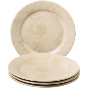 image:imageBloomhouse  2 Time Oprahs Favorite Things  Made in Portugal Hand Painted Dinnerware Set  Porto Petals 12 Piece Service for 4 Floral Plates and Bowls Set  Green OrchidBlush Pink Salad Plates