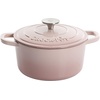 image:imageCrockPot Artisan 7Quart Enameled Cast Iron Dutch Oven Pot with Lid Round Gradient Taupe Oven Safe CookwareBlush Pink