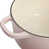 image:imageCrockPot Artisan 7Quart Enameled Cast Iron Dutch Oven Pot with Lid Round Gradient Taupe Oven Safe CookwareBlush Pink