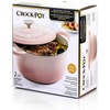 image:imageCrockPot Artisan 7Quart Enameled Cast Iron Dutch Oven Pot with Lid Round Gradient Taupe Oven Safe CookwareBlush Pink