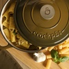 image:imageCrockPot Artisan 7Quart Enameled Cast Iron Dutch Oven Pot with Lid Round Gradient Taupe Oven Safe CookwareGradient Sage Green