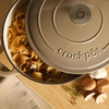 image:imageCrockPot Artisan 7Quart Enameled Cast Iron Dutch Oven Pot with Lid Round Gradient Taupe Oven Safe CookwareGradient Taupe