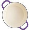 image:imageCrockPot Artisan 7Quart Enameled Cast Iron Dutch Oven Pot with Lid Round Gradient Taupe Oven Safe CookwareLavender Purple