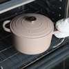image:imageCrockPot Artisan 7Quart Enameled Cast Iron Dutch Oven Pot with Lid Round Gradient Taupe Oven Safe CookwareMatte Dusty Pink