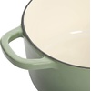 image:imageCrockPot Artisan 7Quart Enameled Cast Iron Dutch Oven Pot with Lid Round Gradient Taupe Oven Safe CookwarePistachio Green