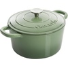 image:imageCrockPot Artisan 7Quart Enameled Cast Iron Dutch Oven Pot with Lid Round Gradient Taupe Oven Safe CookwarePistachio Green