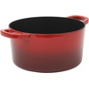 image:imageCrockPot Artisan 7Quart Enameled Cast Iron Dutch Oven Pot with Lid Round Gradient Taupe Oven Safe CookwareRed w Glass Lid