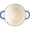 image:imageCrockPot Artisan 7Quart Enameled Cast Iron Dutch Oven Pot with Lid Round Gradient Taupe Oven Safe CookwareSapphire Blue