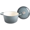 image:imageCrockPot Artisan 7Quart Enameled Cast Iron Dutch Oven Pot with Lid Round Gradient Taupe Oven Safe CookwareSlate Gray